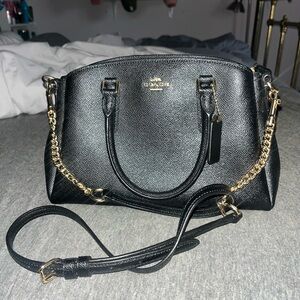 Black Leather Coach Purse